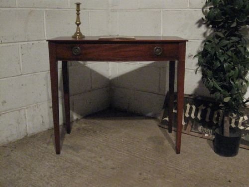 Antique Regency Mahogany Bow Front  Side Table Writing Desk C1800 Wdb150/24.1