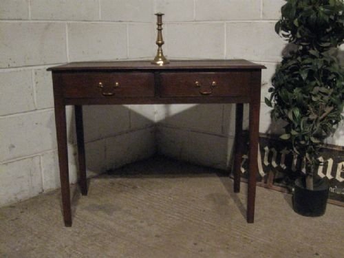 Antique Georgian Country Oak Side Table Desk C1780 Wdb115/24.1