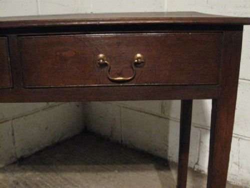 fig 1. ANTIQUE GEORGIAN COUNTRY OAK SIDE TABLE DESK C1780 WDB115/24.1