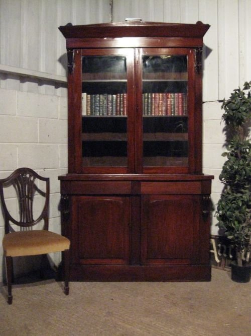 Antique Late Victorian Mahogany Library Bookcase C1890 E.25.1wdb190/24.1
