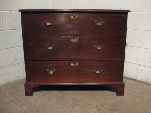 Antique Georgian Country Oak Chest of Drawers C1780 E25.1wdb120/24.1