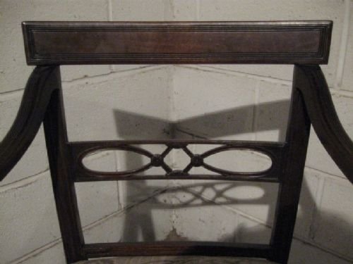 fig 1. SET FOUR ANTIQUE REGENCY MAHOGANY DINING CHAIRS C1800 WDB130/29.1