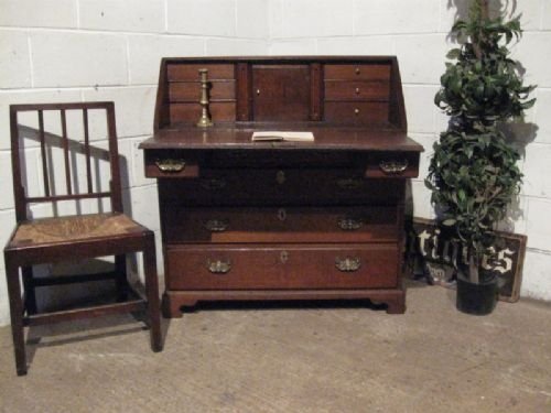 Antique Georgian Oak Bureau Desk C1784 Wdb180/29.1