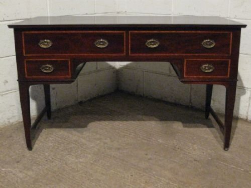 fig 1. ANTIQUE REGENCY REVIVAL EDWARDIAN MAHOGANY PEDASTAL DESK C1900 E.WDB80/30.1