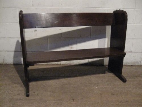 Gorgeous Antique Late Victorian Country Oak School Bench C1890 Wdb85/2.1