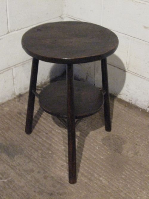 Antique Georgian Country Elm Cricket Table C1780 Wdb140/2.1