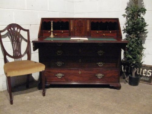 Antique Georgian Mahogany Bureau Desk with Secret Compartments C1780 Wdb350/2.1