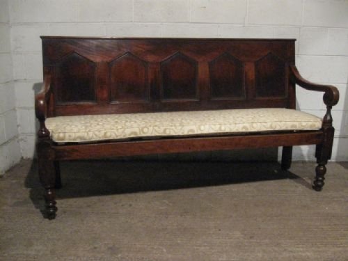 Antique Georgian Elm Settle Bench Sofa C1780 Wdp240/17.2