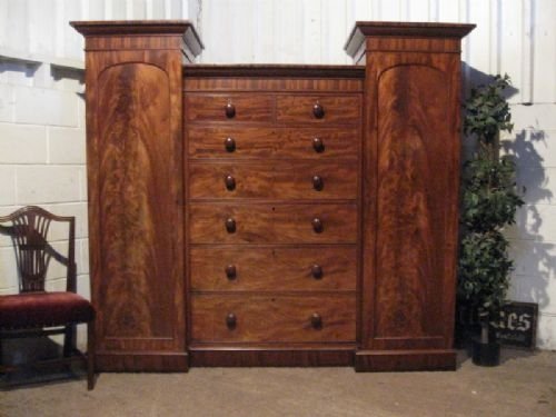 Superb Antique Victorian Mahogany Princes Wardrobe Compactum  Armoire C1860 Wdb4440/20.2