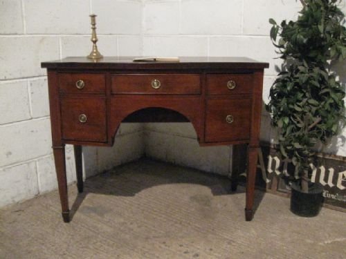 Antique Small Georgian Mahogany Bow Fronted Sideboard C1780 Wdb140/21.2
