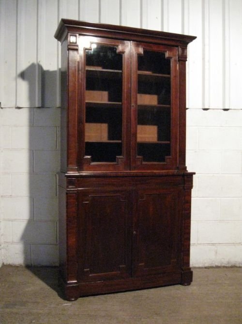 Antique William 1v Mahogany Library Bookcase C1820 Wdb350/4.3