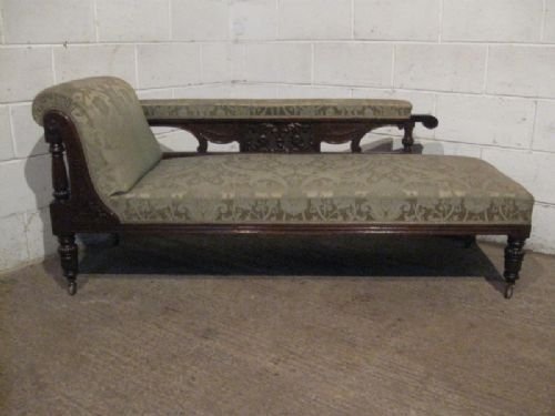Superb Quality Antique Early Victorian Mahogany Chaise Longue Sofa C1840 Wdb230/7.3
