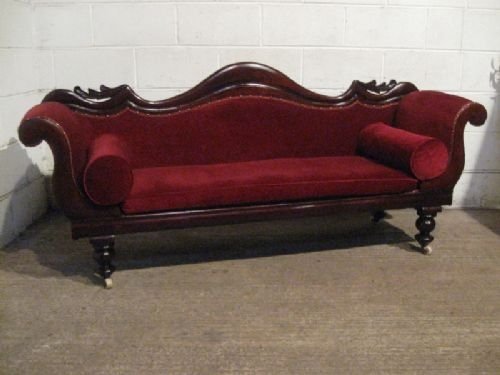 Antique Early Victorian Mahogany Framed Sofa Settee C1840 Wdp4447/7.3