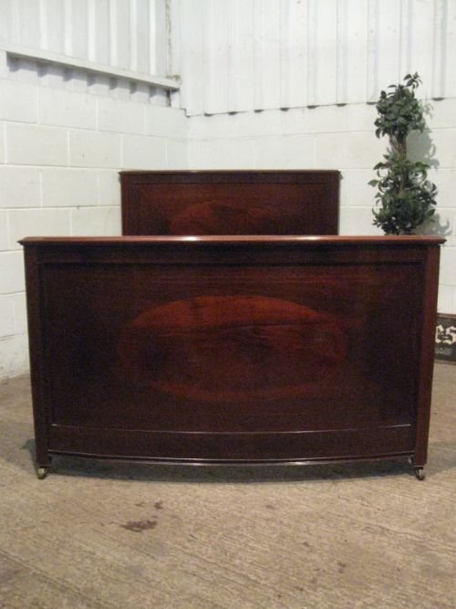 Antique Edwardian Mahogany Double Bed Stead C1900 Wdb65/9.3