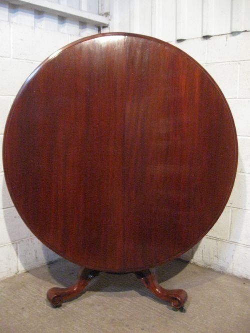Antique Victorian Mahogany Circular Tilt Top Dining Breakfast Table C1860 Wdb180/11.3