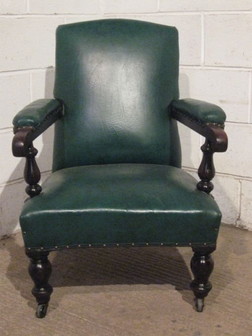 Antique Victorian Mahogany Library Chair C1880 Wdb55/11.3