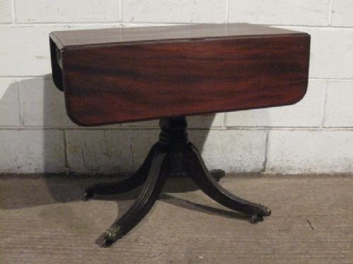 fig 1. ANTIQUE REGENCY MAHOGANY DROP LEAF SIDE SOFA TABLE C1800 EWDB90/11.3