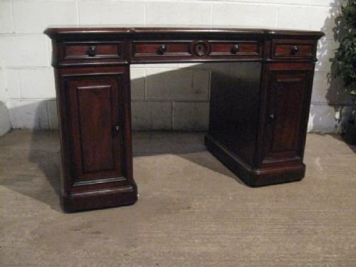 Antique William 1v Cuban Mahogany Pedastal Desk C1820 Wdb4740/17.3