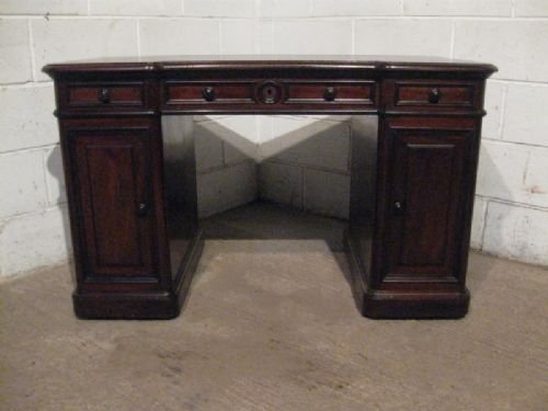 fig 1. ANTIQUE WILLIAM 1V CUBAN MAHOGANY PEDASTAL DESK C1820 WDB4740/17.3