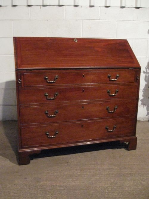 fig 1. ANTIQUE GEORGIAN REGENCY MAHOGANY BUREAU DESK C1790 WDB4334/17.3