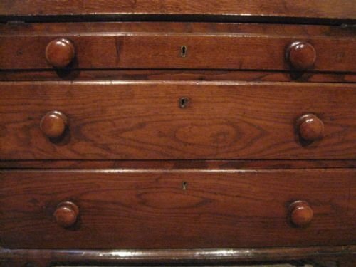 fig 2. LOVELY ANTIQUE GEORGIAN COUNTRY OAK BOOKCASE BUREAU C1780 WDB600/24.3