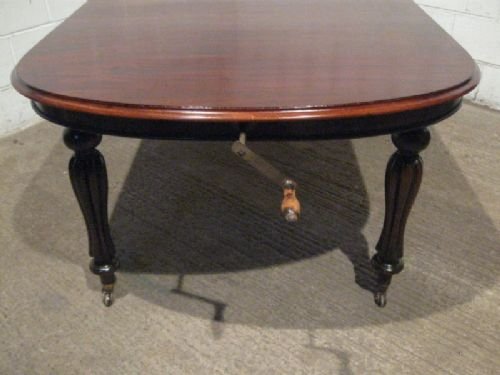 fig 1. ANTIQUE WILLIAM 1V EXTENDING MAHOGANY DINING TABLE SEATS 10-12 C1820 WDB400/24.3