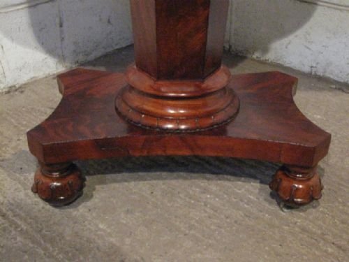 fig 1. ANTIQUE WILLIAM 1V MAHOGANY FOLD OVER GAMES TABLE C1820 WDB4521/24.3