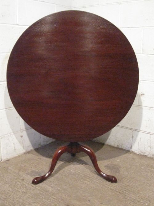 Antique Georgian Mahogany Tilt Top Table C1780 Wdb150/24.3