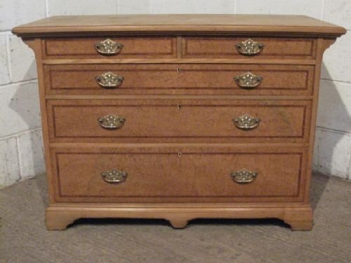 Beautiful Antique Arts & Crafts Ash & Walnut Chest of Drawers C1900 Wdb130/30.3