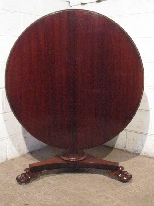 Superb Antique William 1v Mahogany Tilt Top Breakfast Table C1820 Wdb125/30.3