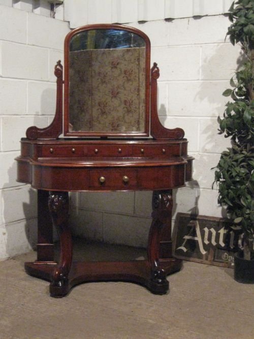 fig 1. ANTIQUE VICTORIAN MAHOGANY DUCHESSE DRESSING TABLE C1860 WDB100/30.3