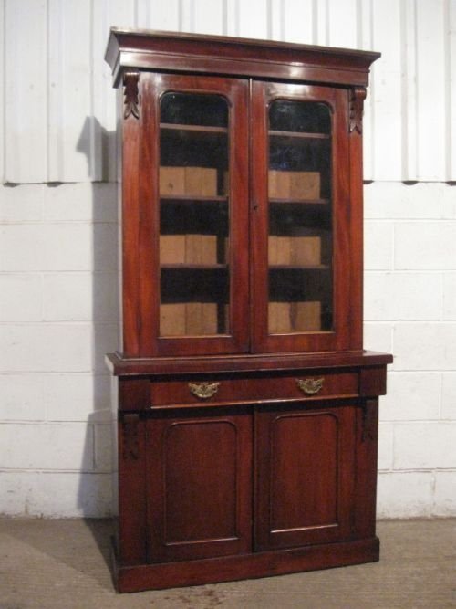 Antique Victorian Mahogany Library Bookcase C1880 Ewdb180/30.3