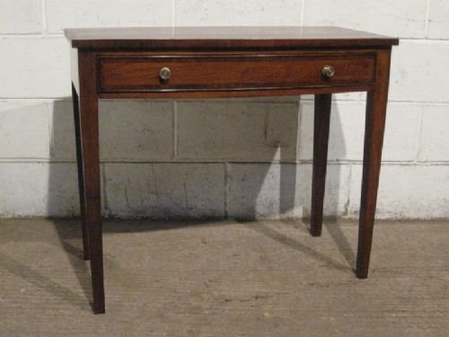 Antique Regency Mahogany Bow Fronted Side Hall Table C1800 Wdb120/6.4