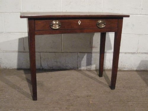 fig 1. ANTIQUE GEORGIAN REGENCY NARROW MAHOGANY SIDE TABLE C1800 WDB130/6.4