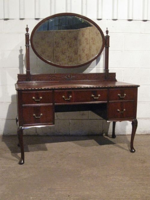 Superb Quality Antique Edwardian Chippendale Mahogany Dressing Table with Secret Compartments C1900 Wdb100/9.4