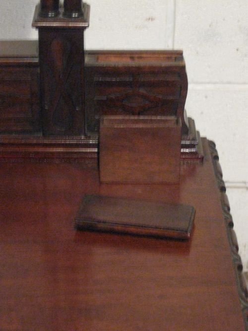 fig 1. SUPERB QUALITY ANTIQUE EDWARDIAN CHIPPENDALE MAHOGANY DRESSING TABLE WITH SECRET COMPARTMENTS C1900 WDB100/9.4