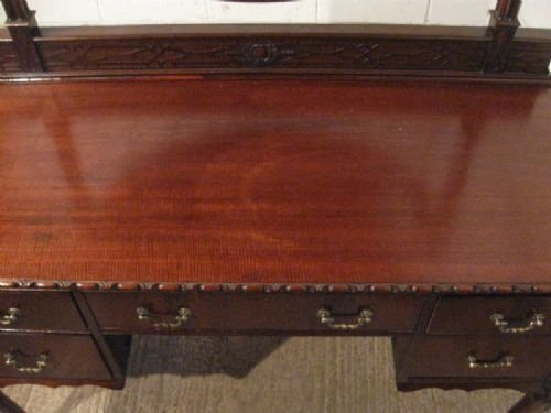 fig 2. SUPERB QUALITY ANTIQUE EDWARDIAN CHIPPENDALE MAHOGANY DRESSING TABLE WITH SECRET COMPARTMENTS C1900 WDB100/9.4