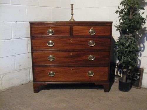 Antique Regency Mahogany Chest of Drawers C1800 Wdb180/14.4