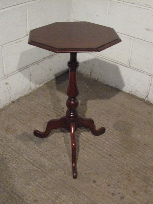 Antique Victorian Mahogany Tripod Side Lamp Table C1860 Wdb35/14.4