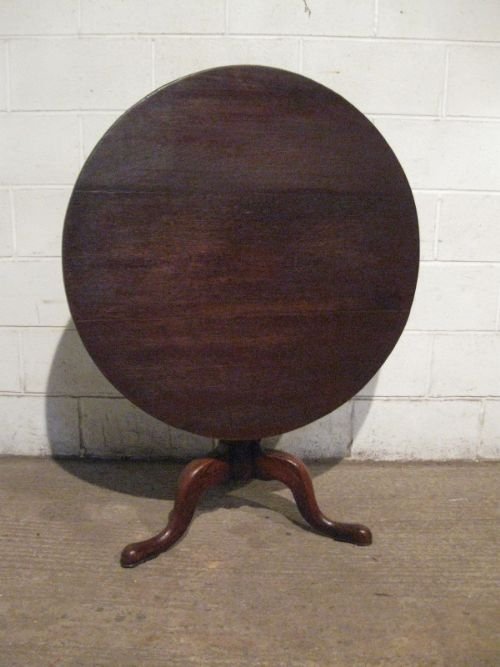 Antique Georgian Country Oak Plank Top Tilt Top Table C1780 Wdb130/21.4