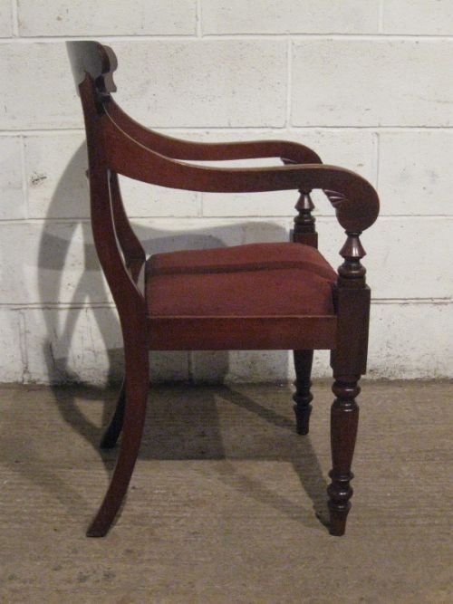 fig 2. SUPERB SET SIX ANTIQUE WILLIAM 1V MAHOGANY DINING CHAIRS C1820 WDB220/21.4