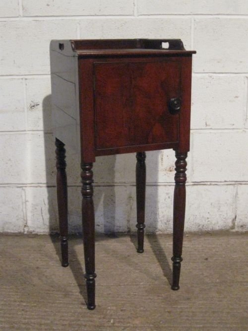 Antique Georgian Mahogany Bedside Pot Cupboard C1780 Wprv70/28.4