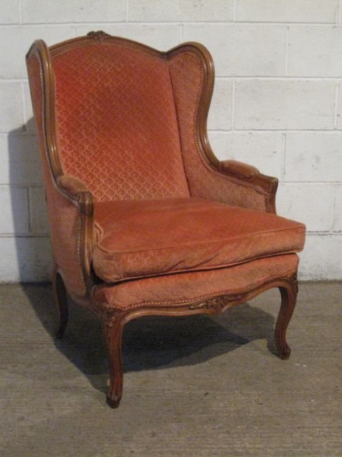 Antique French 19th Century Oak Salon Armchair C1880 Wdb160/28.4