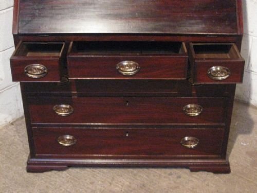 fig 1. ANTIQUE GEORGIAN MAHOGANY BUREAU BOOKCASE C1780 WDB4671/24.4