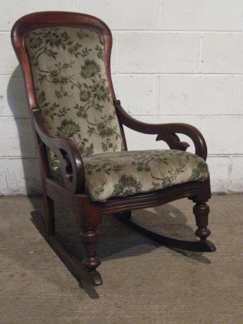 Antique William 1v Mahogany Rocking Chair C1820 Wjm80/28.4