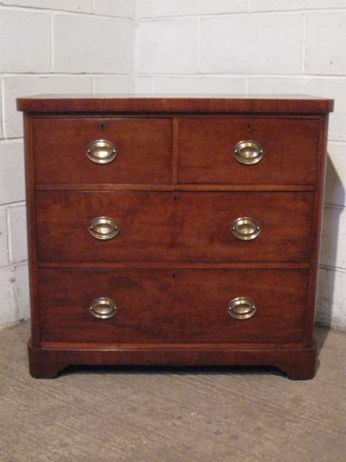 Lovely Small Antique Victorian Mahogany Chest of Drawers C1860 Wdb4530/5.4