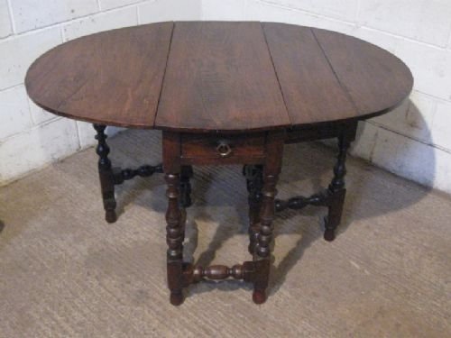 Antique James 11 Country Oak Drop Leaf Gate Leg Table C1680 Wdb4738/5.4