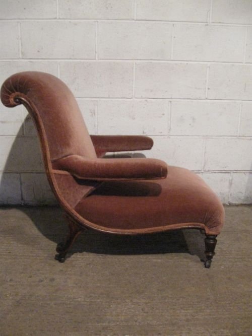Gorgeous Antique William 1v Mahogany Reupholstered Scrolled Salon Arm Chair C1820 Wdb4862/5.4