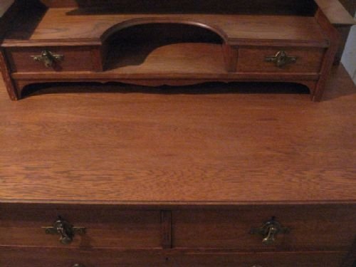 fig 2. QUALITY ANTIQUE ARTS & CRAFTS OAK DRESSING TABLE CHEST C1890 EWJM75/7.5