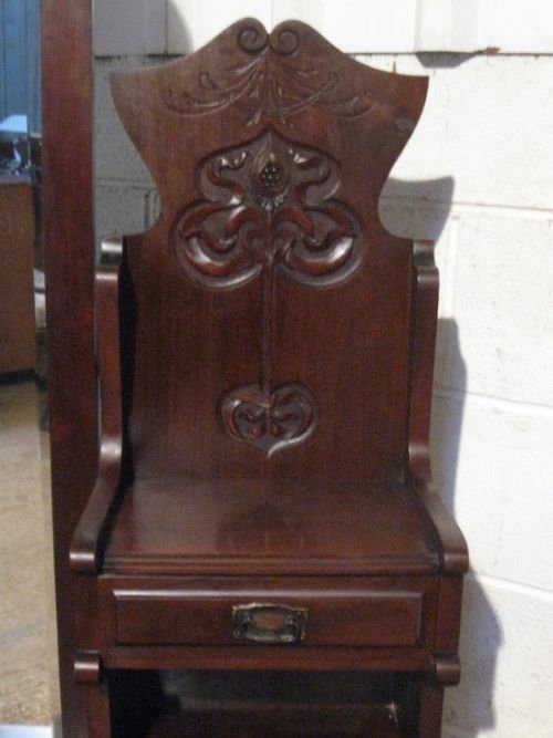 fig 2. SUPERB LARGE ANTIQUE VICTORIAN ART NOUVEAU MAHOGANY DRESSING TABLE C1890 WDB85/12.5